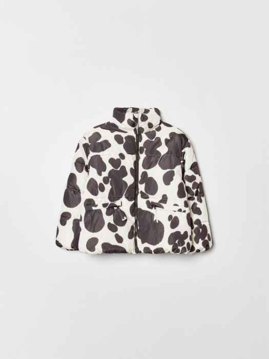 дутая куртка с анималистичным принтом для девочек 4610517144911 фотография