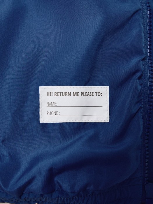 дутая куртка с капюшоном для мальчиков для детского возраста с изнаночной стороны