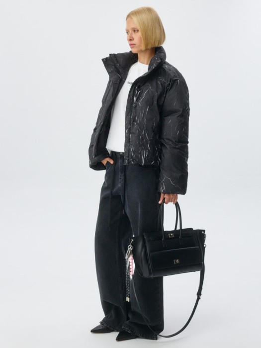 дутая куртка с натуральным наполнителем из коллекции  х vasilinciaga от бренда sela вид слева