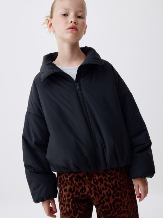 дутая куртка с воротником для девочек 4680704761061 фотография