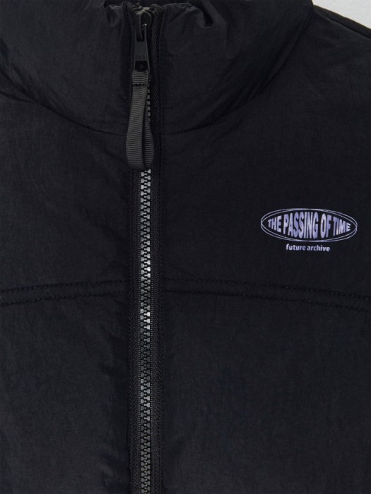 дутая стеганая куртка для мальчиков для детского возраста с изнаночной стороны