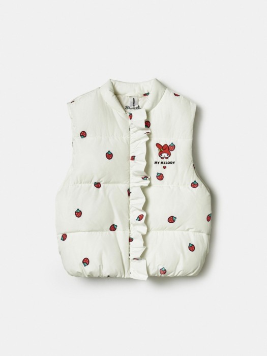 дутый жилет с вышивкой hello kitty my melody для девочек по цене 2499 руб вид справа
