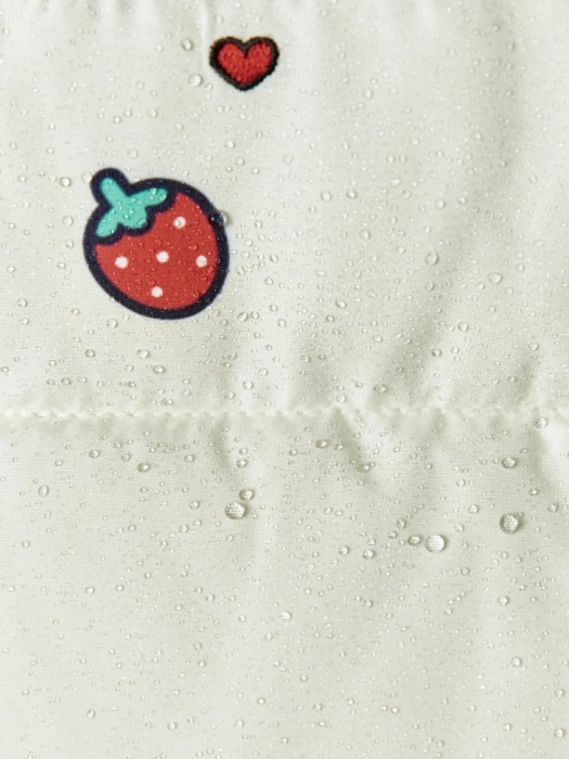 дутый жилет с вышивкой hello kitty my melody для девочек из пуха спереди