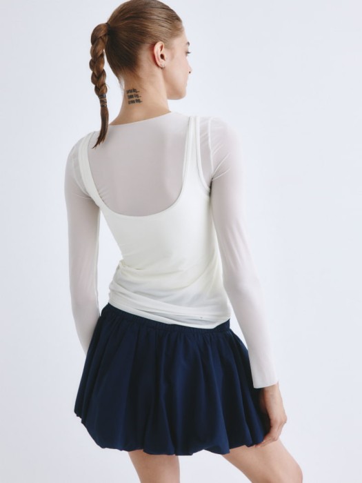 двуслойный лонгслив с топом из линейки  young по цене 1299 руб вид справа