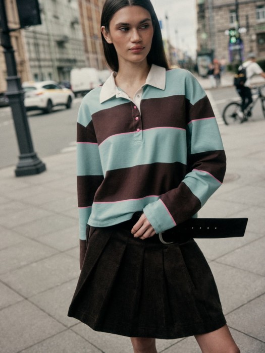 джемпер-поло оверсайз из линейки  young 4680798533100 фотография