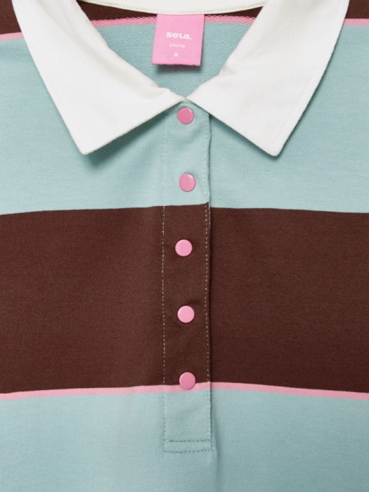 джемпер-поло оверсайз из линейки  young от 16 до 18 лет с изнаночной стороны