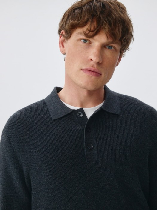 джемпер-поло с добавлением шерсти по цене 2699 руб вид справа