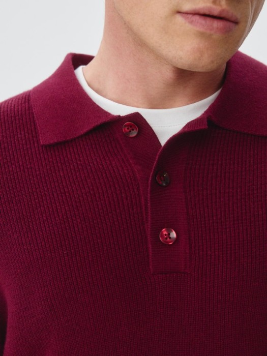 джемпер-поло с добавлением шерсти по цене 2299 руб вид справа