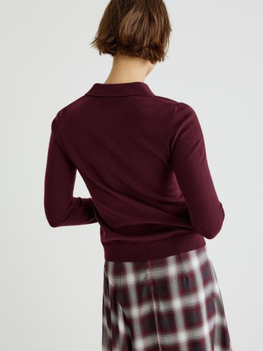 джемпер-поло с содержанием шерсти по цене 3599 руб вид справа