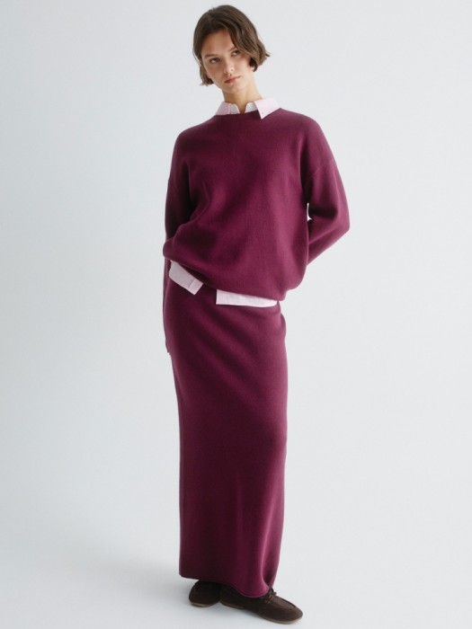 джемпер с содержанием ангоры и шерсти от бренда sela вид слева