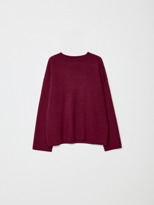 джемпер с содержанием ангоры и шерсти из шерсти спереди