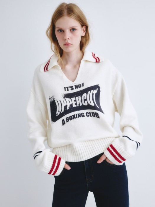 джемпер с воротником из линейки  young из россии вид сбоку