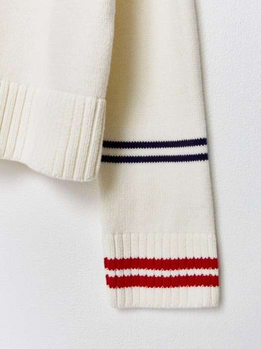 джемпер с воротником из линейки  young универсального стиля с лицевой стороны