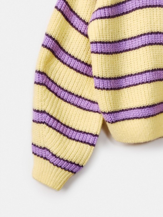 джемпер в полоску с шеростью для девочек по цене 2599 руб вид справа