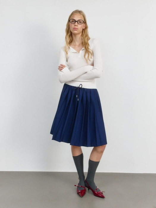 джемпер в рубчик из линейки  young от бренда sela вид слева