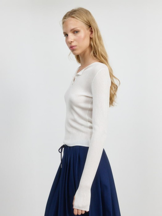 джемпер в рубчик из линейки  young из трикотажа спереди