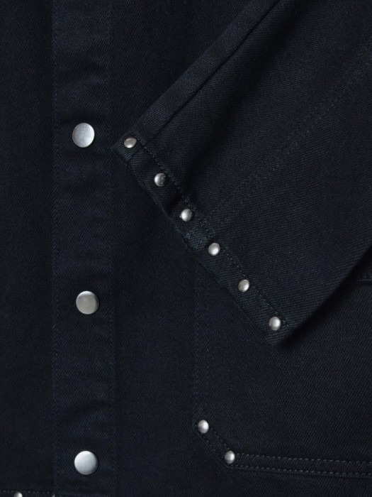 джинсовая куртка из линейки  young универсального стиля с лицевой стороны