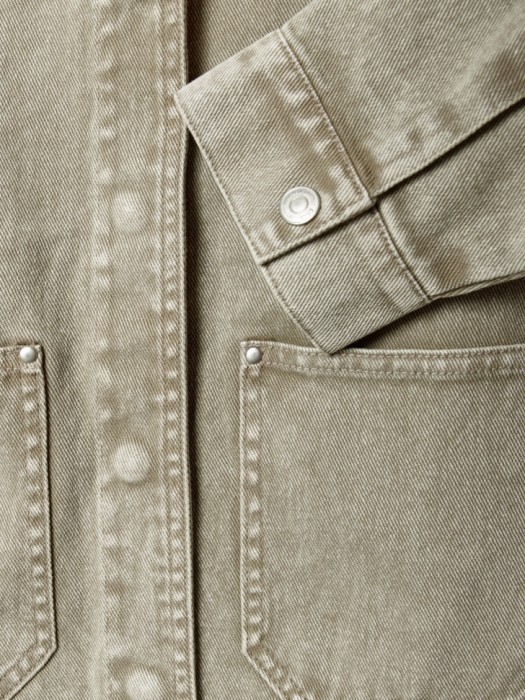 джинсовая куртка-рубашка для девочек универсального стиля с лицевой стороны