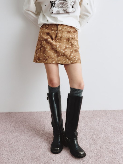 джинсовая мини юбка из линейки  young от бренда sela вид слева