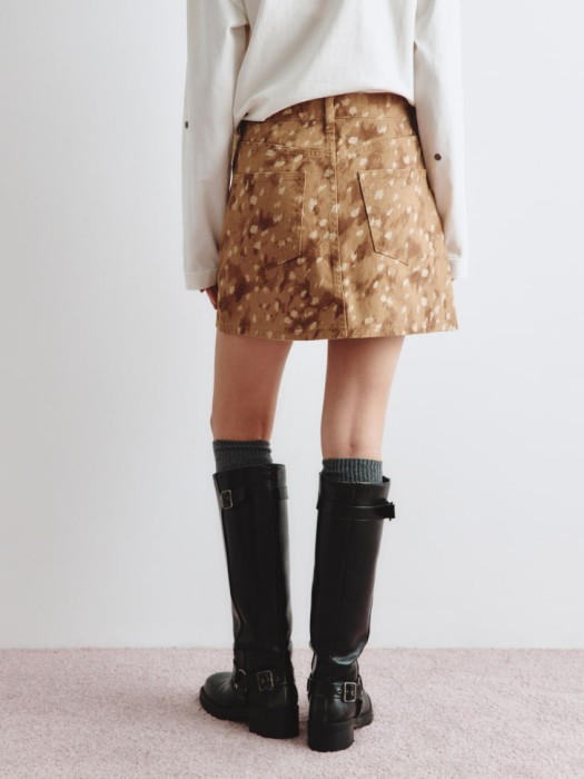 джинсовая мини юбка из линейки  young по цене 2999 руб вид справа