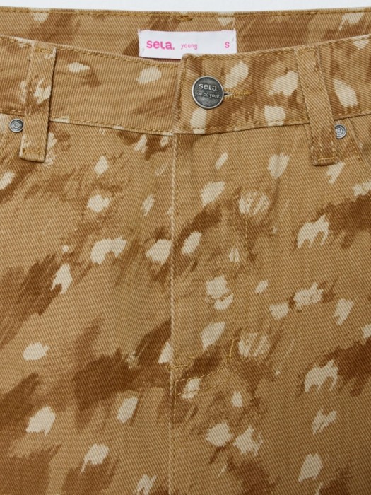 джинсовая мини юбка из линейки  young из джинсы и джинскота спереди