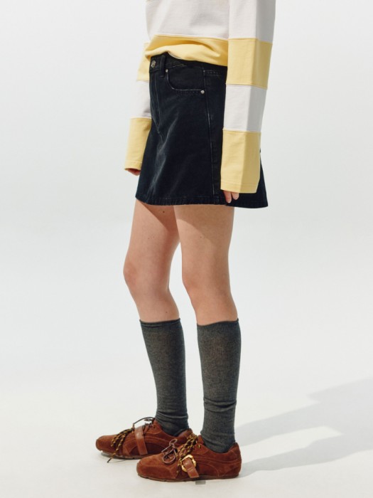 джинсовая мини юбка из линейки  young по цене 2599 руб вид справа