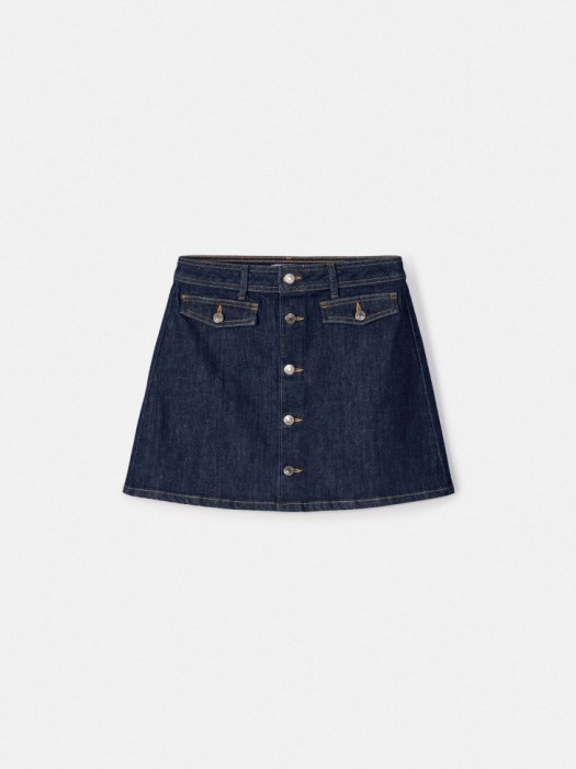 джинсовая мини-юбка на пуговицах 4640611195878 фотография