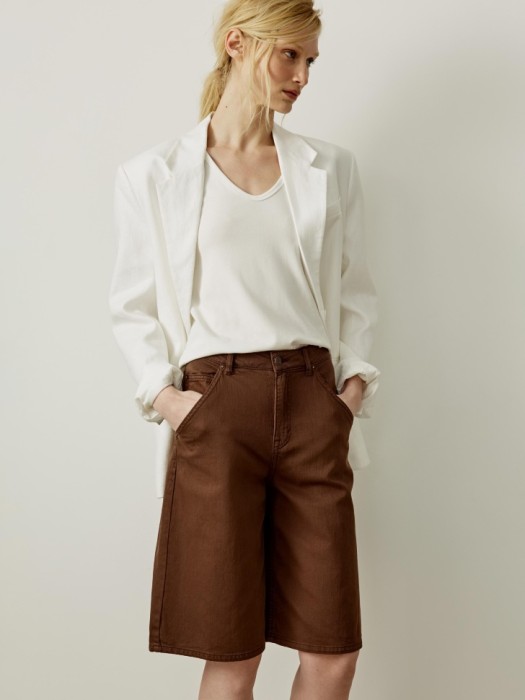 джинсовые шорты-бермуды премиум качества 4610517892737 фотография