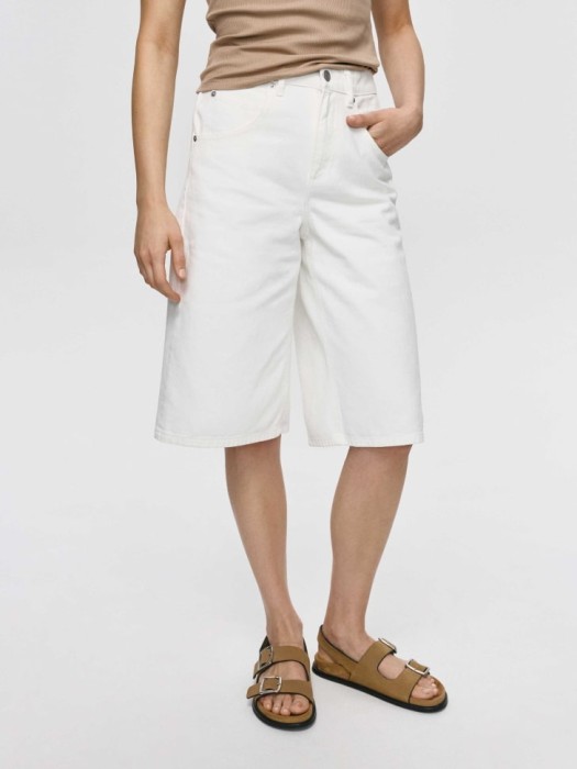 джинсовые шорты-бермуды с высокой посадкой 4680704890228 фотография