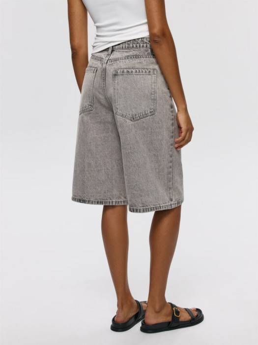 джинсовые шорты loose bermuda из россии вид сбоку