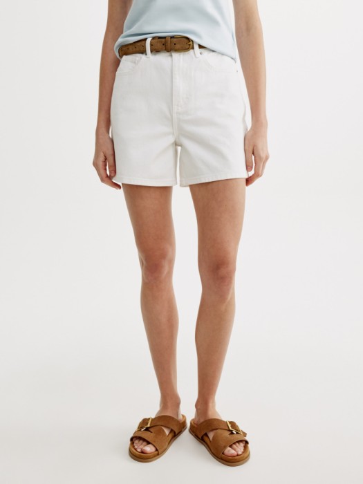 джинсовые шорты мом с высокой посадкой по цене 2799 руб вид справа