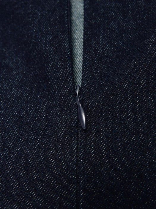 джинсовый сарафан для девочек из хлопка спереди