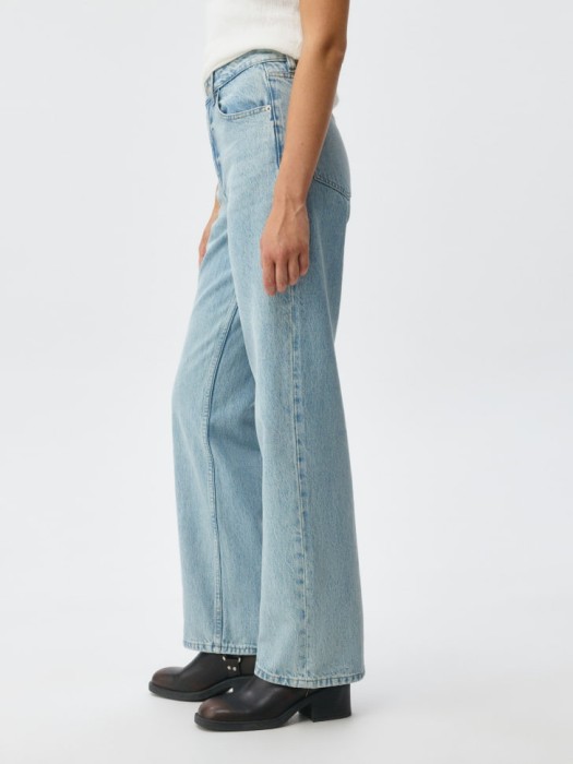 джинсы 411 wide leg из органического хлопка повседневного стиля с лицевой стороны