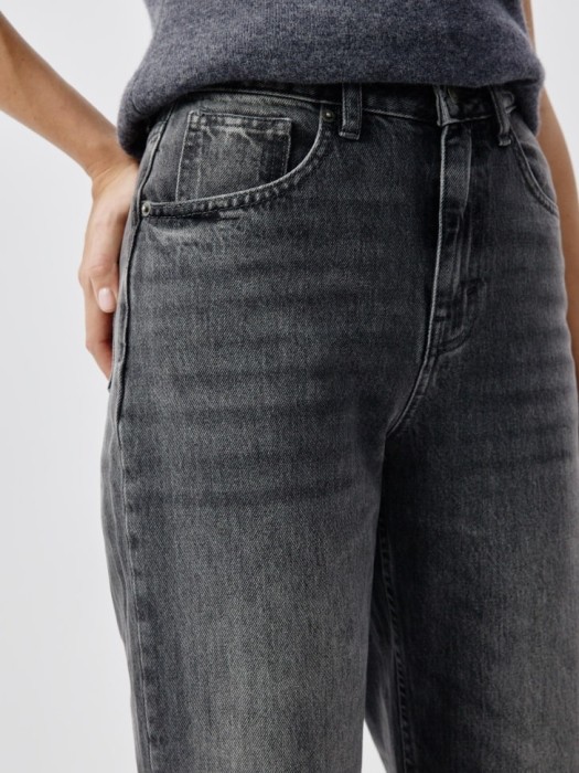 джинсы 411 wide leg из органического хлопка из россии вид сбоку