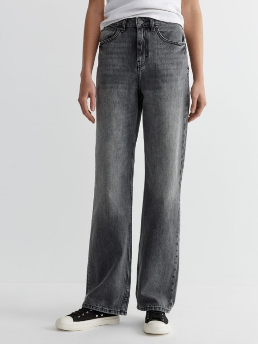 джинсы 411 wide leg tall от бренда sela вид слева