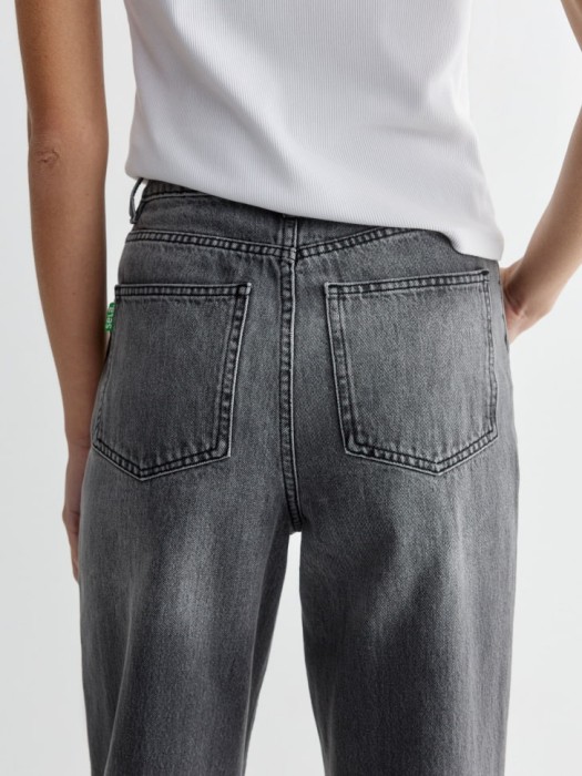 джинсы 411 wide leg tall из хлопка спереди