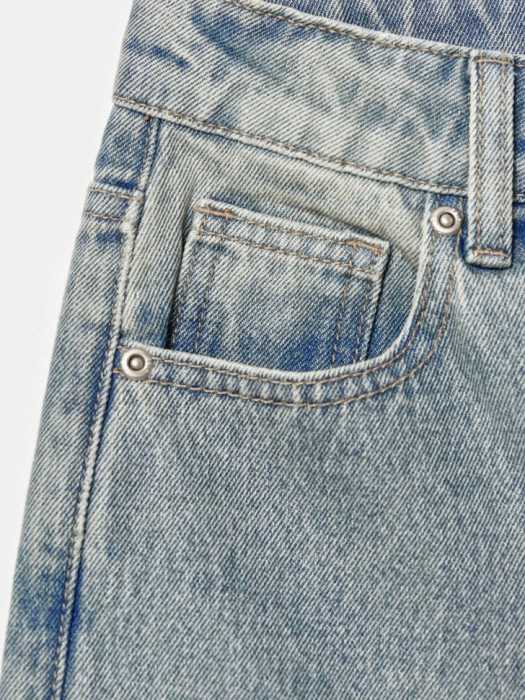 джинсы baggy с кружевной аппликацией для девочек из россии вид сбоку