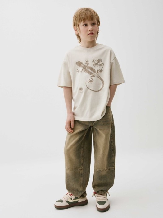 джинсы baggy с винтажной стиркой для мальчиков 4680704510638 фотография