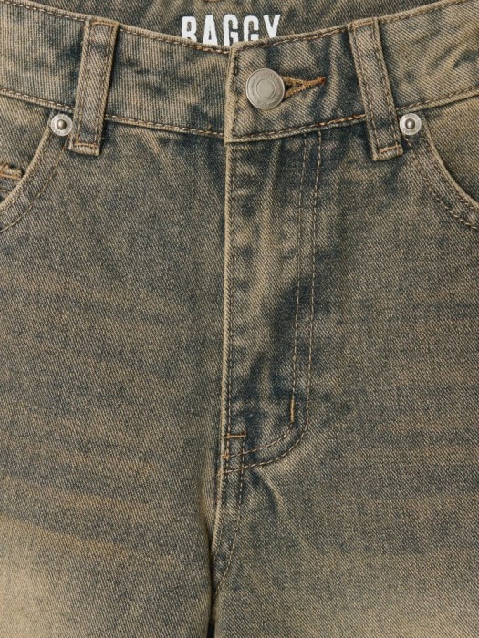 джинсы baggy с винтажной стиркой для мальчиков из россии вид сбоку