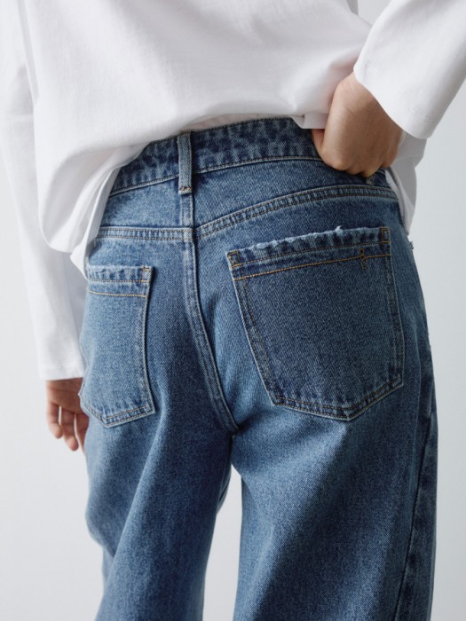 джинсы barrel из хлопка спереди