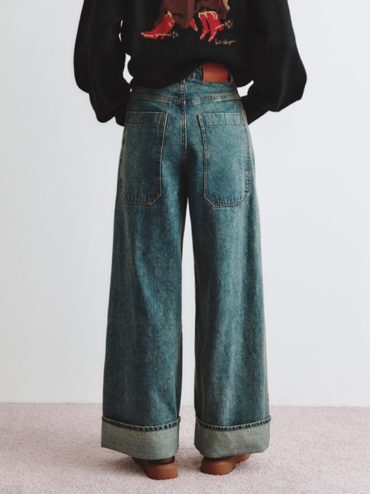 джинсы boyfriend fit из линейки  young от бренда sela вид слева