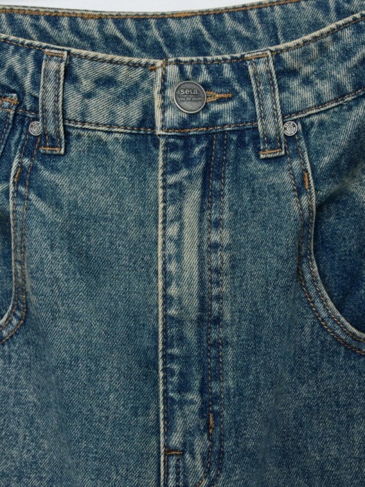 джинсы boyfriend fit из линейки  young от 16 до 18 лет с изнаночной стороны