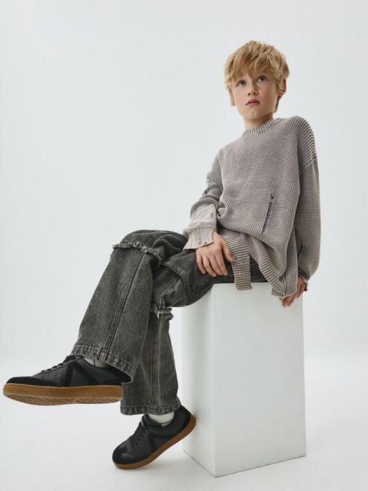 джинсы cargo в стиле гранж детские от бренда sela вид слева