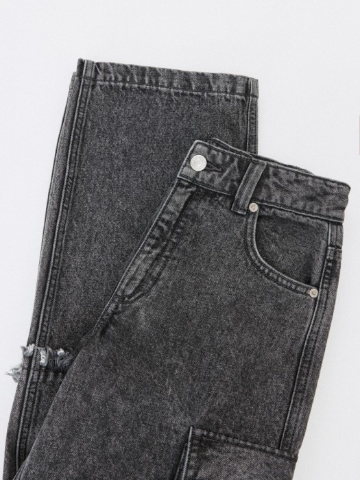 джинсы cargo в стиле гранж детские из хлопка спереди