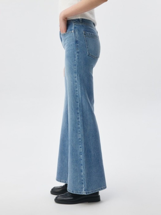 джинсы flared из россии вид сбоку