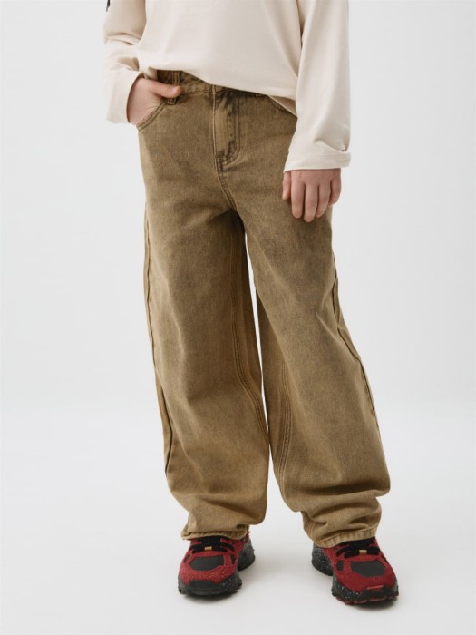 джинсы loose fit детские универсального стиля с лицевой стороны