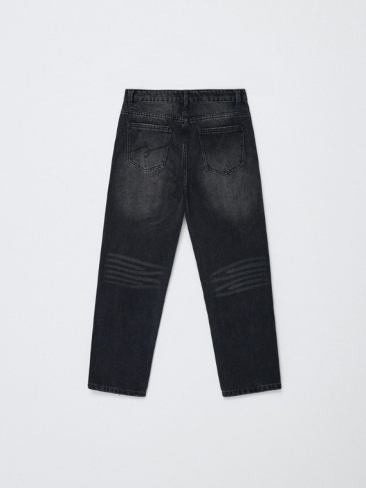 джинсы mom fit для девочек от бренда sela вид слева