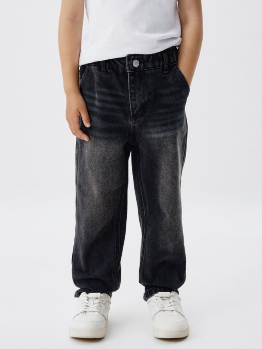 джинсы mom fit на резинке для девочек 4680704850024 фотография