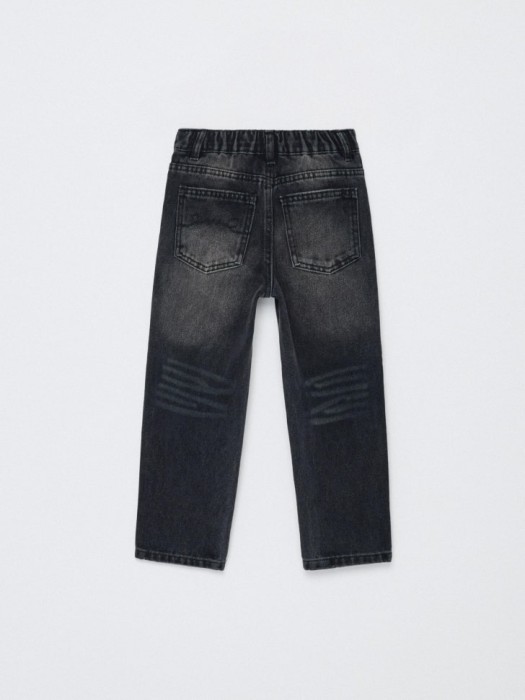 джинсы mom fit на резинке для девочек по цене 999 руб вид справа