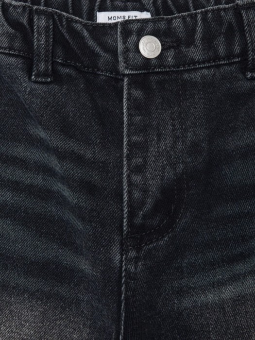 джинсы mom fit на резинке для девочек из россии вид сбоку